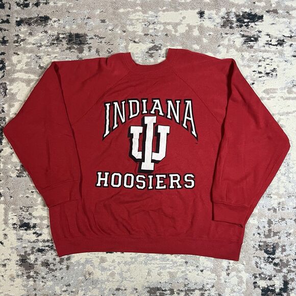 ASP American Other - VTG 90s Indiana Hoosiers University Logo Crewneck Sweatshirt Sz XL USA Made